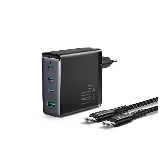 JOYROOM GaN Ultra JR-TCG05 140W 3C1A Fast Charger With C To C...